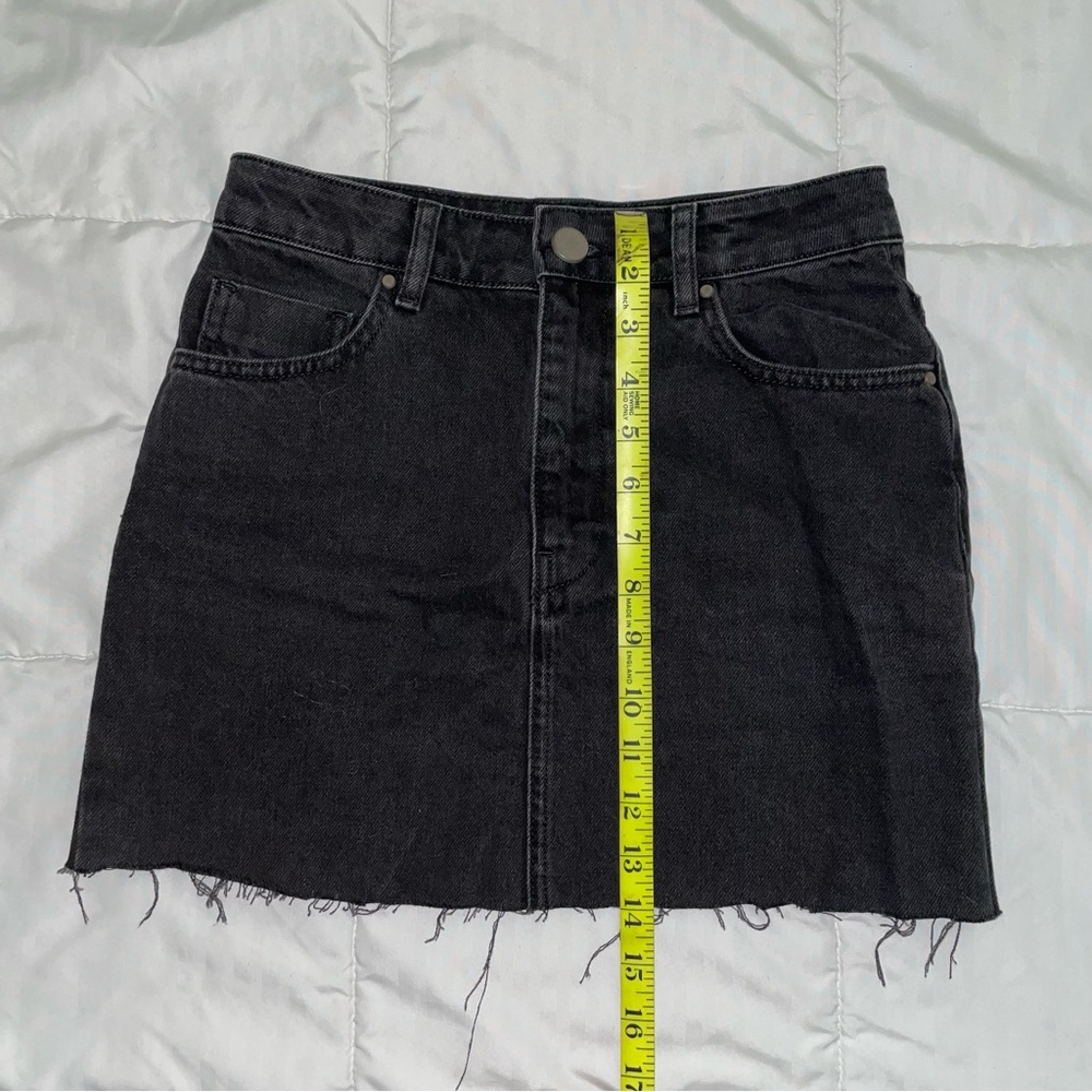 Black Denim Mini Skirt 🎬